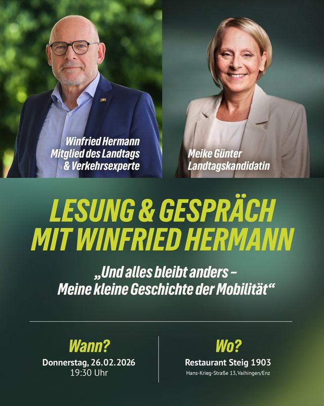 Lesung&Gespräch mit Winfried Hermann