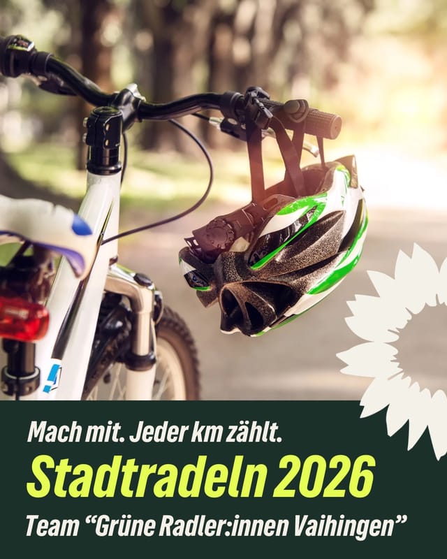 Stadtradeln 2026 - Unterstütze das Grüne Team und VAI