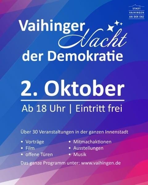 Bunte Tafel der Demokratie